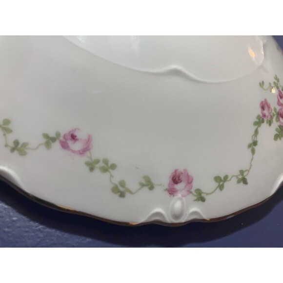 Antique Pirkenhammer Brezova "pink floral" Vegetable Tureen, "4338"- 1920 Design - Picture 11 of 16